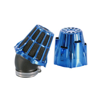 Luchtfilter Polini Blue Air Box 32mm 30° Blauw-Zwart