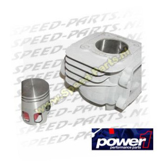 Cilinder - Power 1 - aluminium - 50cc - Minarelli Vertikaal AC