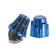 Luchtfilter Polini Blue Air Box 37mm 30° blauw-schwarz