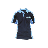 Polo-Shirt Polini Race Team navy-lichtblauw Maat XXL