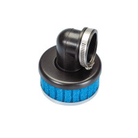 Luchtfilter Polini Special Air Box Filter kort 38mm 90° blauw
