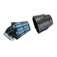 Luchtfilter Polini Blue Air Box 32mm 30° zwart-blauw