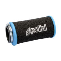Luchtfilter Polini Evolution 60mm recht zwart-blauw