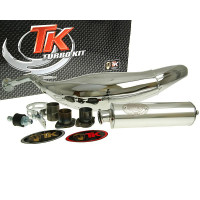 Uitlaat Turbo Kit Carreras 80 Chroom voor Aprilia, RX, SX, Derbi Senda R, SM, GPR, Gilera