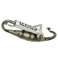 Uitlaat Yasuni Scooter R Aluminium voor Peugeot horizontaal, Derbi