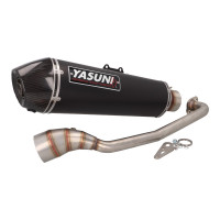 Uitlaat Yasuni Scooter 4 Black Edition voor Yamaha Tricity 125, 150, MBK Tryptic 125